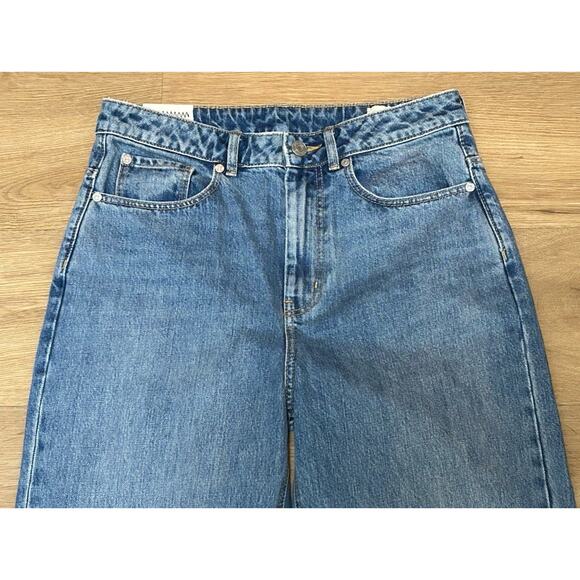 NWT $235 La Vie Rebecca Taylor Anais Straight Leg Patchwork Jeans - Size 28 - Picture 3 of 10